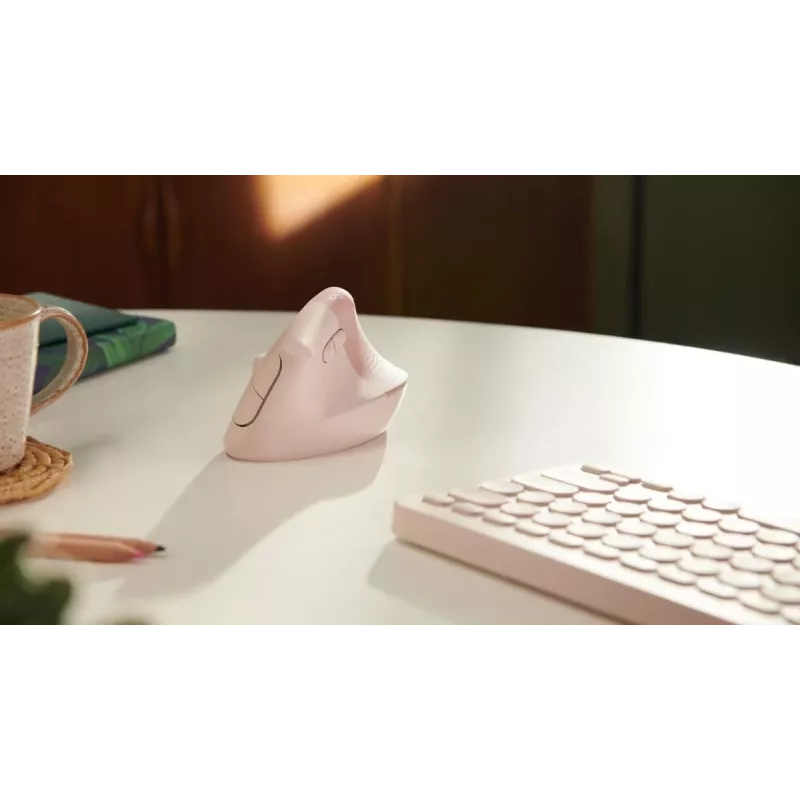 Rato LOGITECH Lift para destros sem fios rosa / rosa escuro
