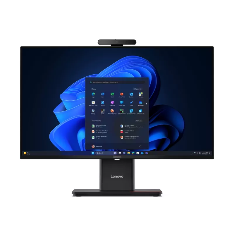 PC All-in-One Lenovo ThinkCentre M70a Gen 6 — Intel Core Ultra 5 235T, 23,8 polegadas FHD IPS, 16 GB DDR5, 512 GB SSD, Windows 11 Pro, Wi‑Fi 6E, preto