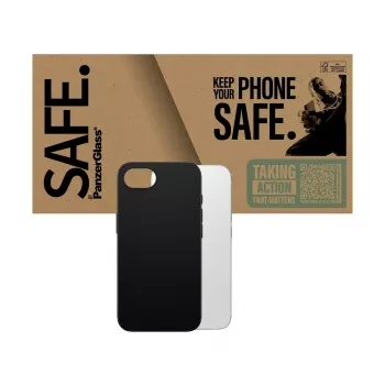 Capa PanzerGlass SAFE. by ® TPU preta iPhone 17e | 16e, capa, Apple, Apple - iPhone 16e, preta
