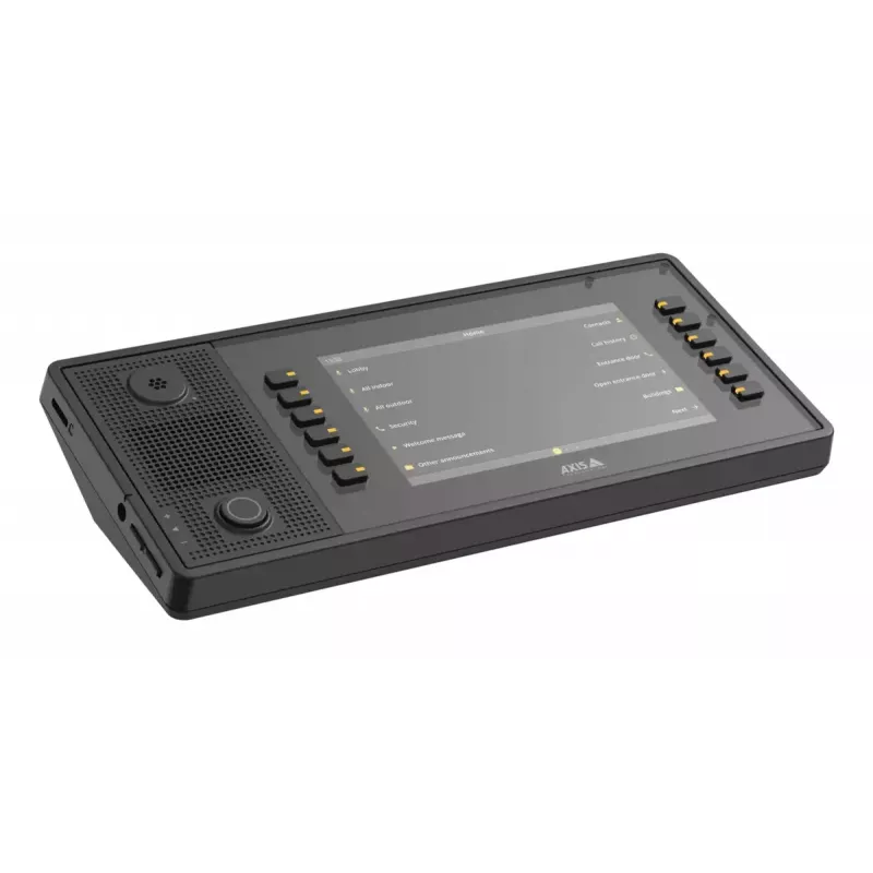 AXIS C6110 Consola de paging de rede, ecrã de 7 polegadas 1024x600, SIP, preto