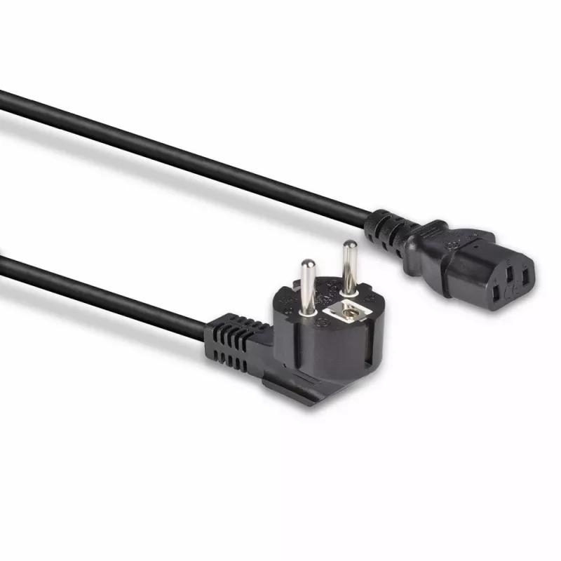 Cabo de alimentação Lindy 3m ficha Schuko 2 pinos para IEC C13, preto, 3 m, CEE7/7, conector fêmea C13