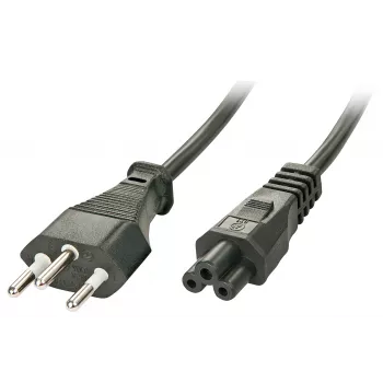 Cabo de alimentação Lindy 30412 preto 2 m conector fêmea C5