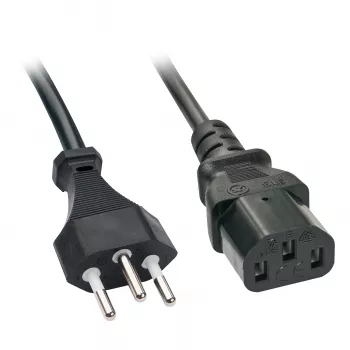Cabo de alimentação Lindy 30419 preto 5 m conector fêmea C13