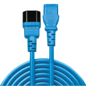 Cabo de extensão Lindy 1m IEC C13, azul