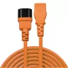 Cabo de extensão Lindy 1m IEC, laranja