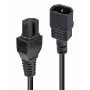 Cabo de alimentação Lindy 2m IEC C14 para IEC C15 'Hot Condition', preto