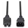 Cabo de alimentação Lindy 2m IEC C14 para IEC C15 'Hot Condition', preto