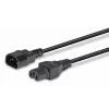 Cabo de alimentação Lindy 2m IEC C14 para IEC C15 'Hot Condition', preto