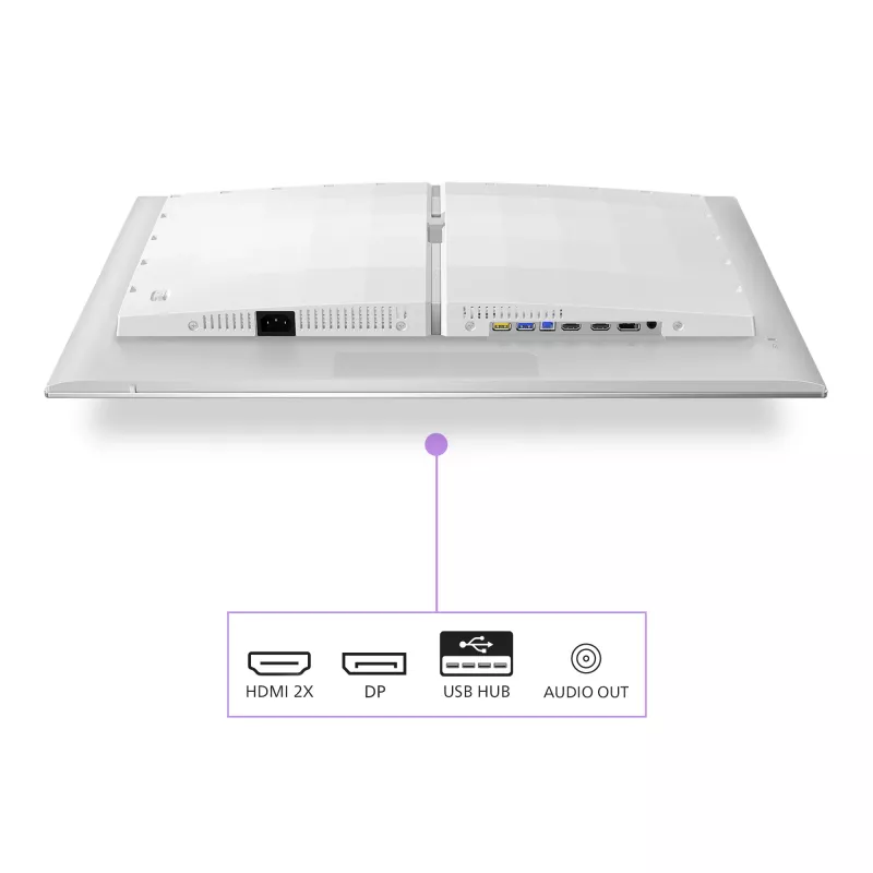 Monitor de computador Philips Evnia 8000 27M2N8500/00 67,3 cm (26,5 polegadas) 2560 x 1440 píxeis QHD QD-OLED branco