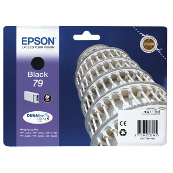 Epson Tower of Pisa Singlepack preto 79 DURABrite Ultra tinta, rendimento standard, preto, tinta pigmentada, 1 unid.