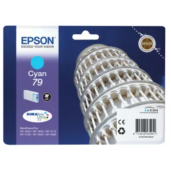 Epson Tower of Pisa Singlepack ciano 79 DURABrite Ultra tinta, rendimento standard, ciano, 1 unid.