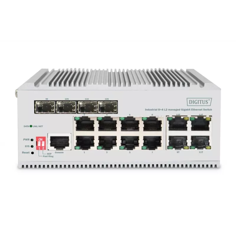 Switch Gigabit Ethernet gerido Digitus DN-651145 8 portas L2