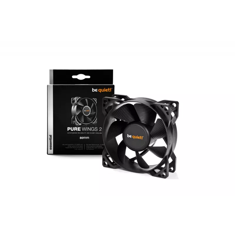 Ventoinha para caixa de computador be quiet PURE WINGS 2, 80mm 8 cm preta