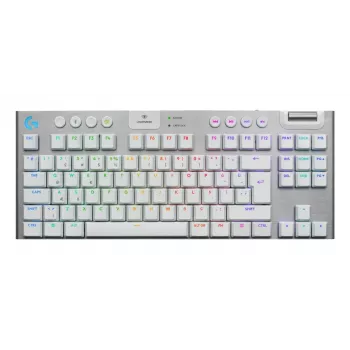 Teclado gaming Logitech G G915 X LIGHTSPEED USB RF Wireless Bluetooth QWERTY US International branco