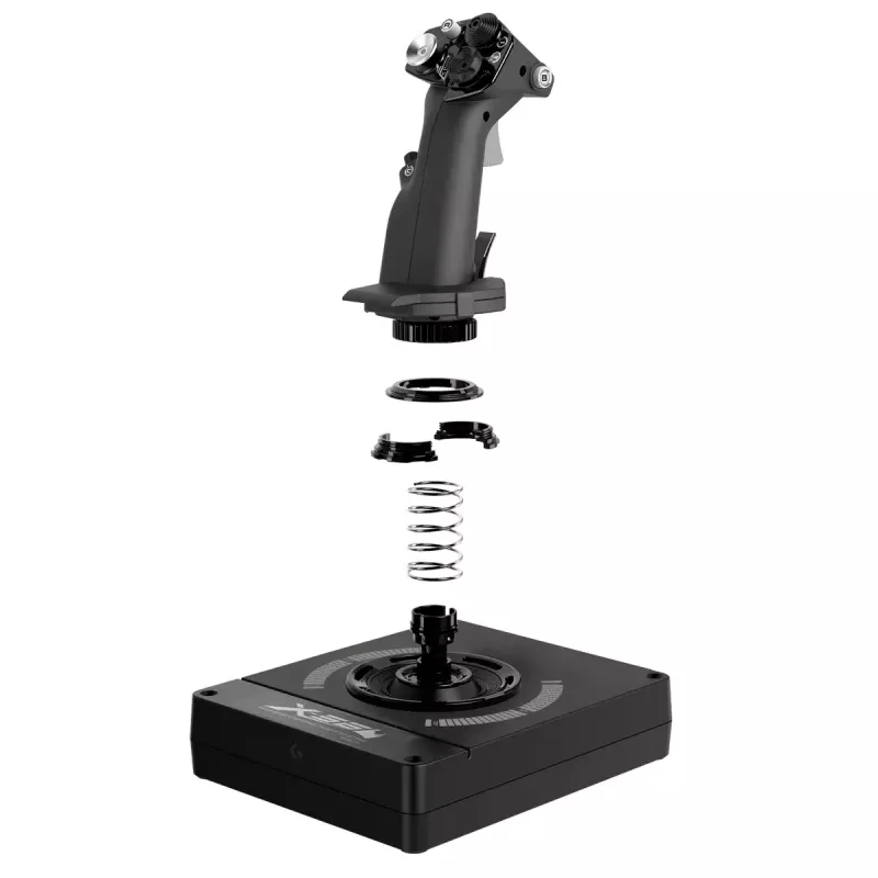 Logitech G X56 H.O.T.A.S. joystick e acelerador (Saitek Pro Flight X56 Rhino), com fio USB, PC, preto
