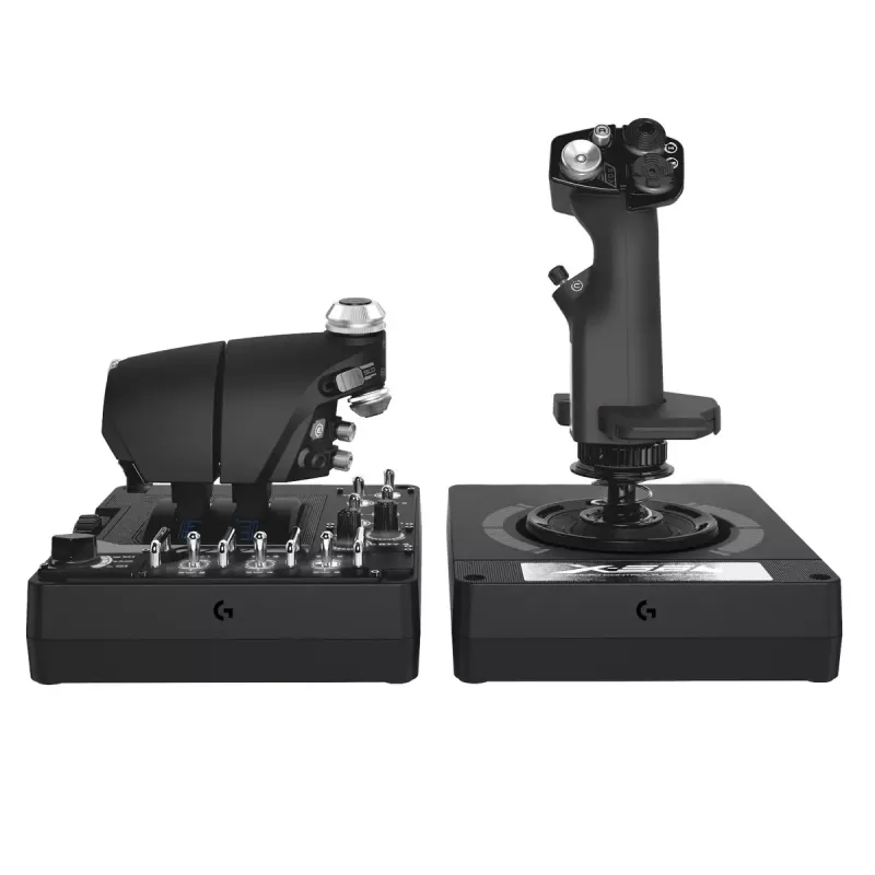 Logitech G X56 H.O.T.A.S. joystick e acelerador (Saitek Pro Flight X56 Rhino), com fio USB, PC, preto