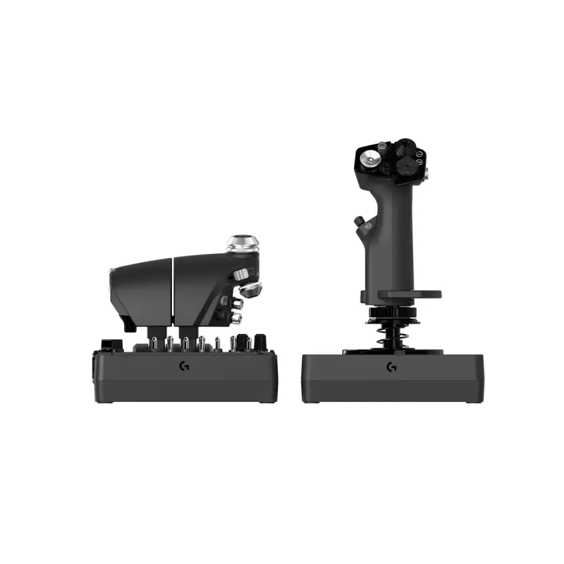 Logitech G X56 H.O.T.A.S. joystick e acelerador (Saitek Pro Flight X56 Rhino), com fio USB, PC, preto