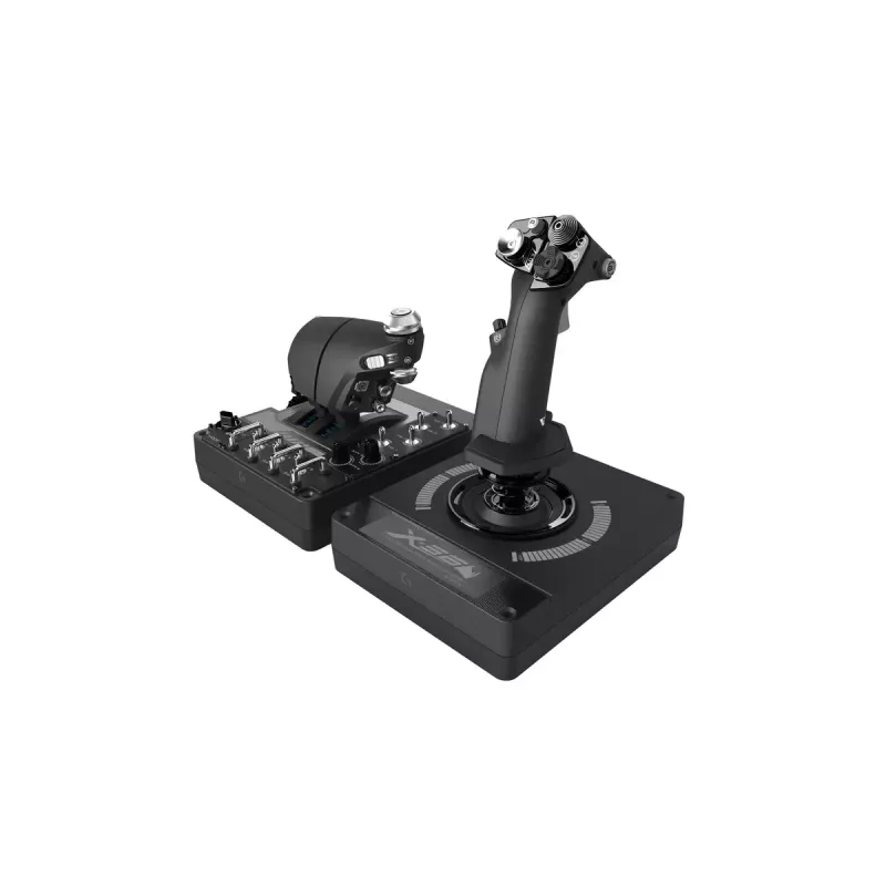 Logitech G X56 H.O.T.A.S. joystick e acelerador (Saitek Pro Flight X56 Rhino), com fio USB, PC, preto