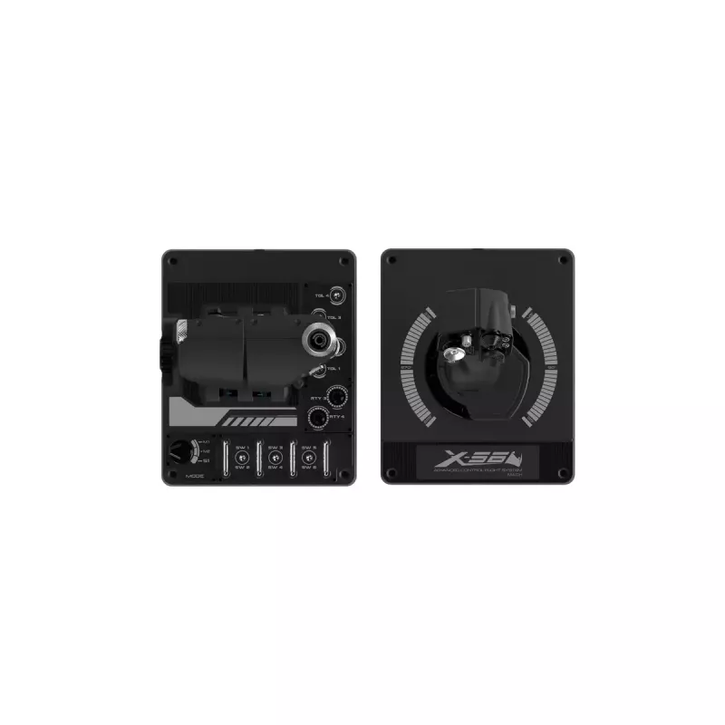 Logitech G X56 H.O.T.A.S. joystick e acelerador (Saitek Pro Flight X56 Rhino), com fio USB, PC, preto
