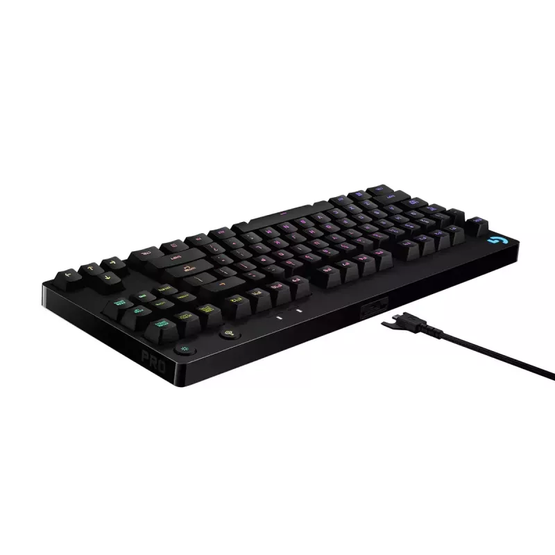 Teclado mecânico gaming Logitech G PRO Tenkeyless RGB LED