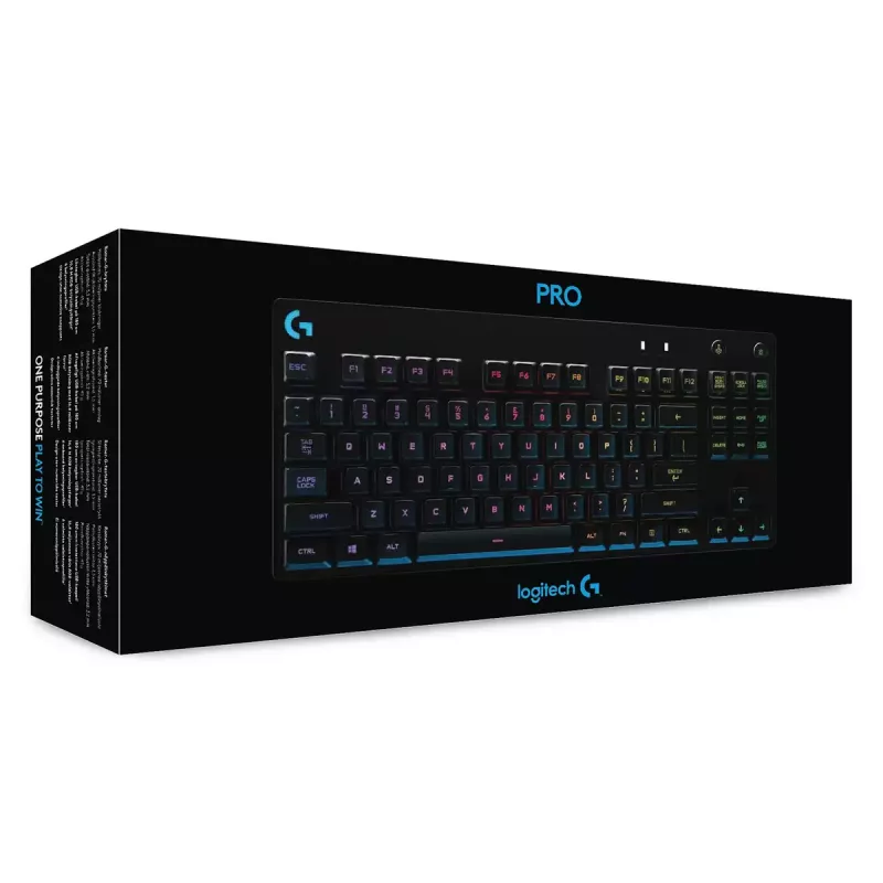 Teclado mecânico gaming Logitech G PRO Tenkeyless RGB LED