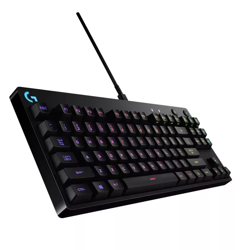 Teclado mecânico gaming Logitech G PRO Tenkeyless RGB LED