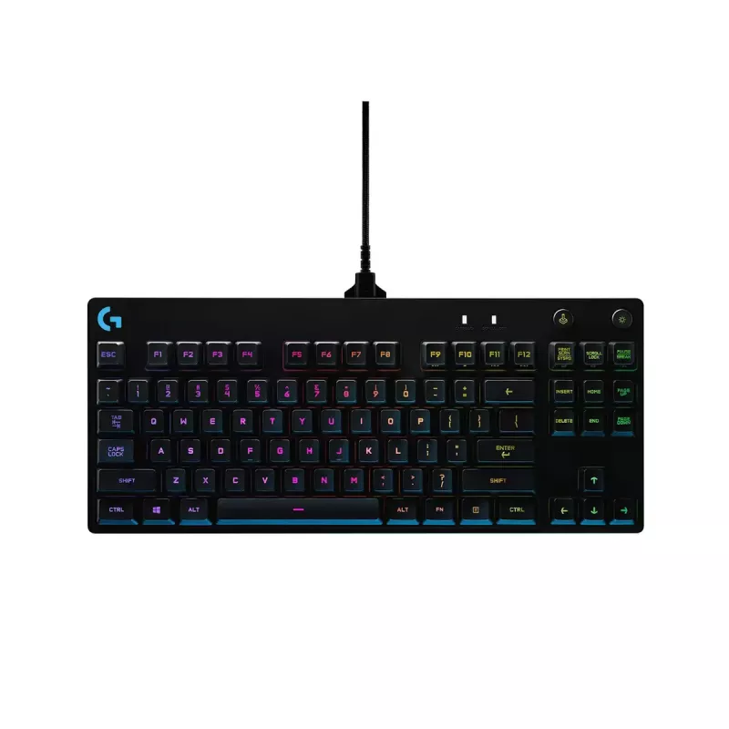 Teclado mecânico gaming Logitech G PRO Tenkeyless RGB LED