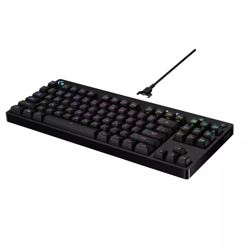Teclado mecânico gaming Logitech G PRO Tenkeyless RGB LED