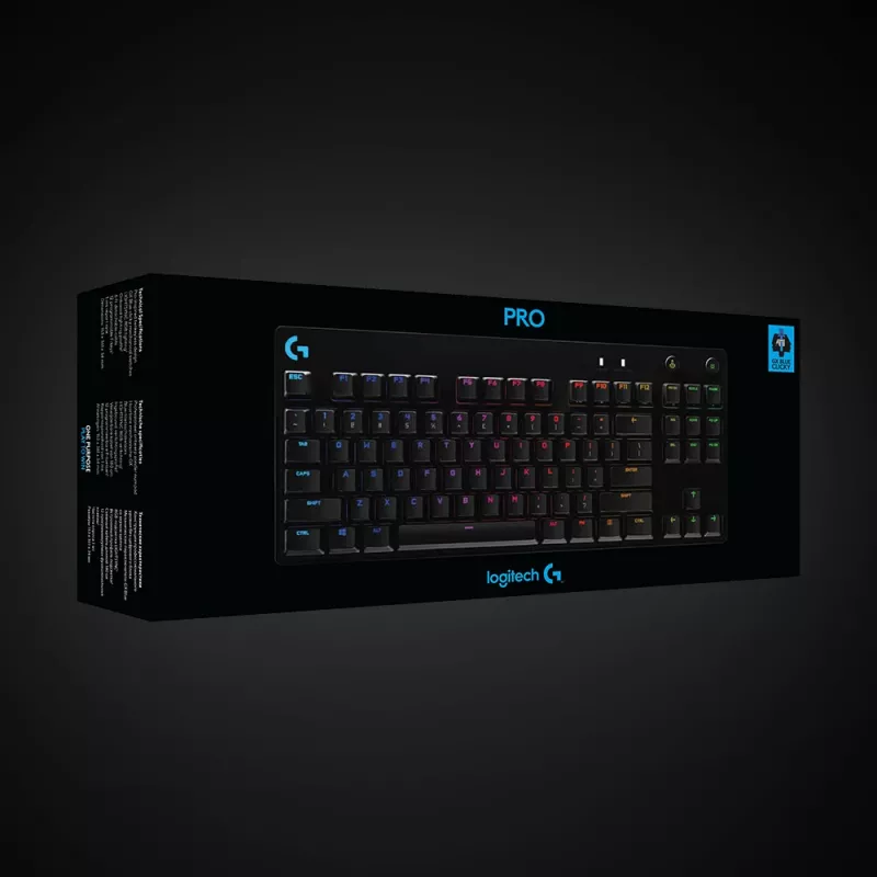 Teclado mecânico gaming LOGITECH G Pro preto Qwerty US/Int'l