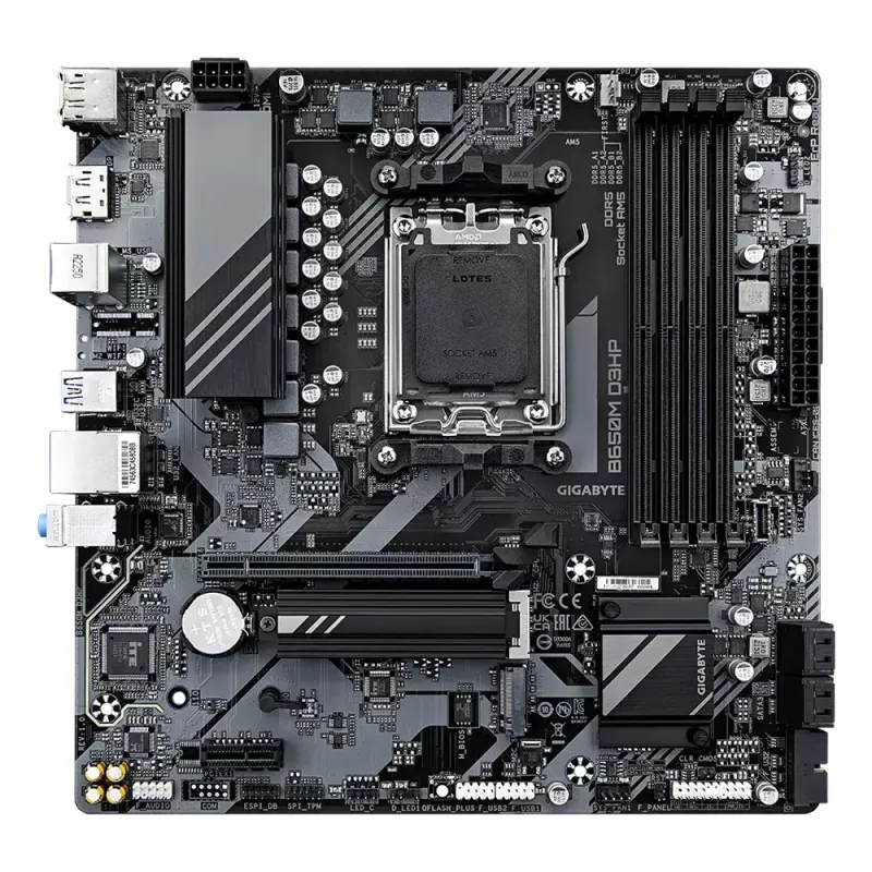 Placa-mãe GIGABYTE B650M D3HP, AMD AM5, Micro ATX
