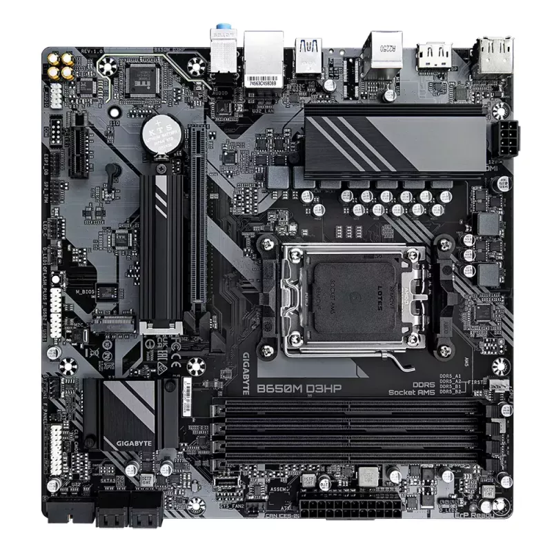 Placa-mãe GIGABYTE B650M D3HP, AMD AM5, Micro ATX