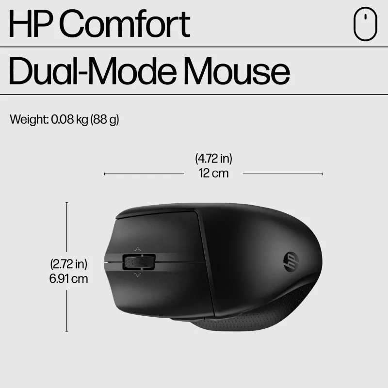 Conjunto de teclado e rato sem fios HP 685 Comfort Dual-Mode Bluetooth tamanho completo