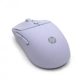 Rato sem fios silencioso HP 400 roxo, ambidestro, RF Wireless + Bluetooth, 6000 DPI, roxo