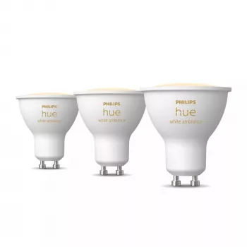 Philips Hue White ambience GU10 – lâmpada inteligente – (pack de 3)