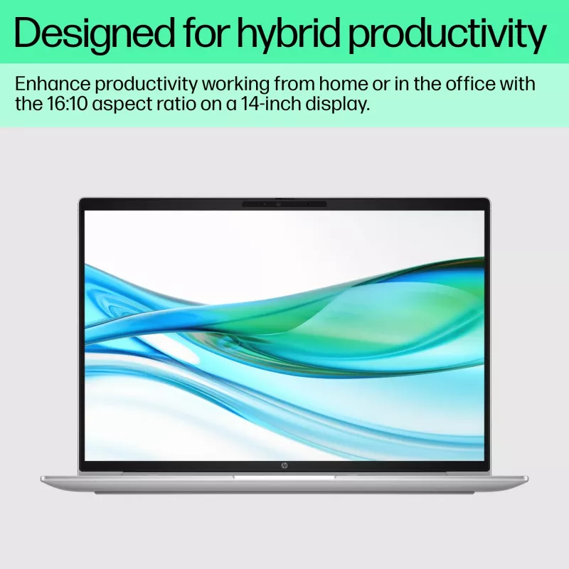 Portátil HP ProBook 460 G11 Intel Core Ultra 7 155U 40,6 cm (16 polegadas) WUXGA 32 GB DDR5-SDRAM 1 TB SSD Wi-Fi 6E (802.11ax) Windows 11 Pro AI PC prateado