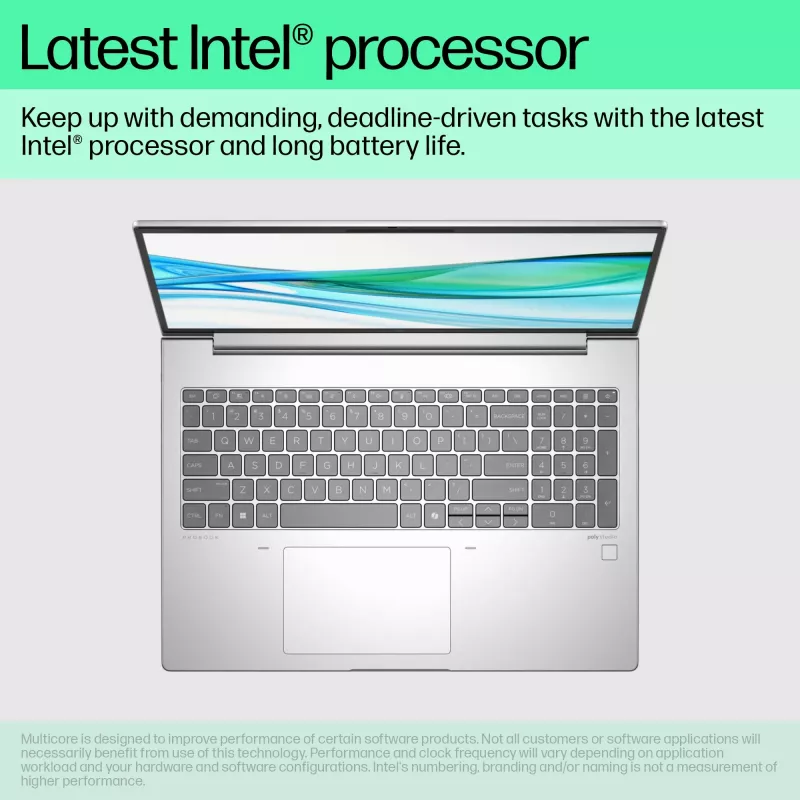 Portátil HP ProBook 460 G11 Intel Core Ultra 7 155U 40,6 cm (16 polegadas) WUXGA 32 GB DDR5-SDRAM 1 TB SSD Wi-Fi 6E (802.11ax) Windows 11 Pro AI PC prateado