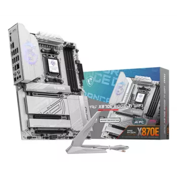 Placa-mãe MSI MPG X870E EDGE TI WIFI, chipset AMD X870E, socket AM5, ATX, DDR5, 4×DIMM, Wi‑Fi 7, 5Gb LAN, 4×M.2