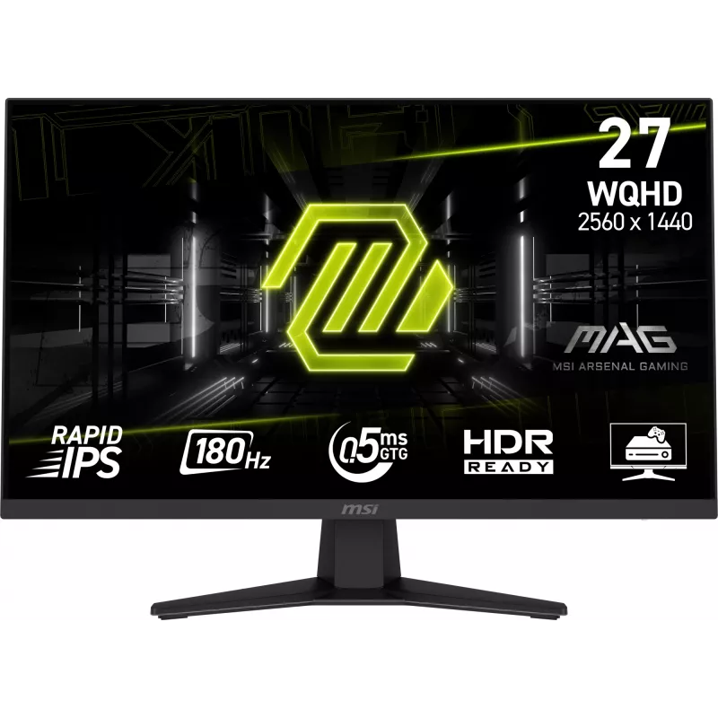 Monitor MSI MAG 274QF 68,6 cm (27 polegadas) 2560 x 1440 píxeis Wide Quad HD LCD preto