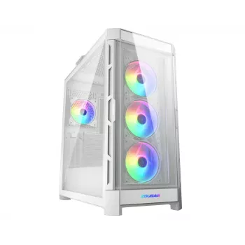 Caixa midi-tower COUGAR Duoface Pro ARGB, branco, midi-tower, PC, branco, ATX, EATX, micro ATX, Mini-ITX, SSI CEB, metal, nylon, vidro temperado, multi