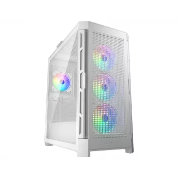 Caixa midi-tower COUGAR Duoface Pro ARGB, branco, midi-tower, PC, branco, ATX, EATX, micro ATX, Mini-ITX, SSI CEB, metal, nylon, vidro temperado, multi