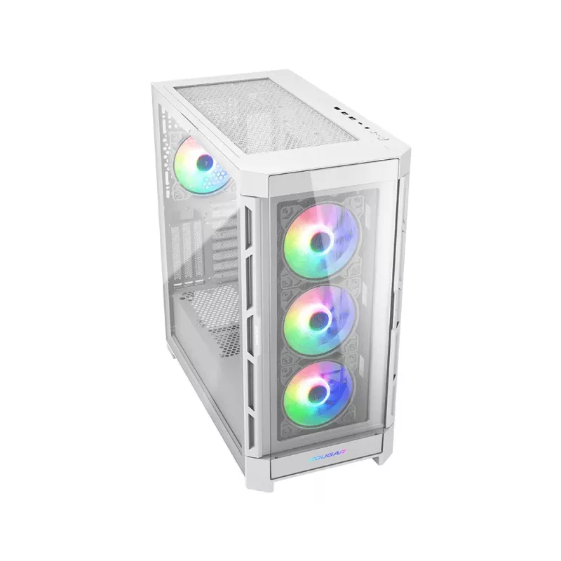 Caixa midi-tower COUGAR Duoface Pro ARGB, branco, midi-tower, PC, branco, ATX, EATX, micro ATX, Mini-ITX, SSI CEB, metal, nylon, vidro temperado, multi