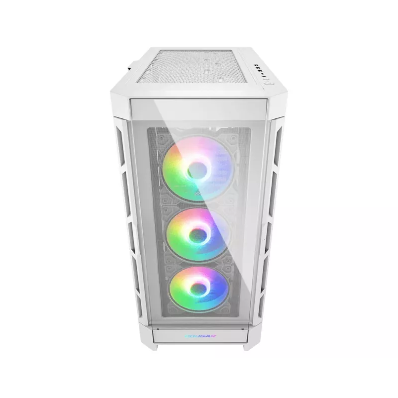 Caixa midi-tower COUGAR Duoface Pro ARGB, branco, midi-tower, PC, branco, ATX, EATX, micro ATX, Mini-ITX, SSI CEB, metal, nylon, vidro temperado, multi