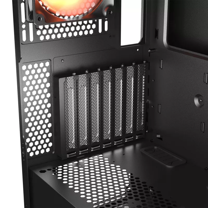 Caixa midi-tower COUGAR, Airface ECO, ARGB, preto