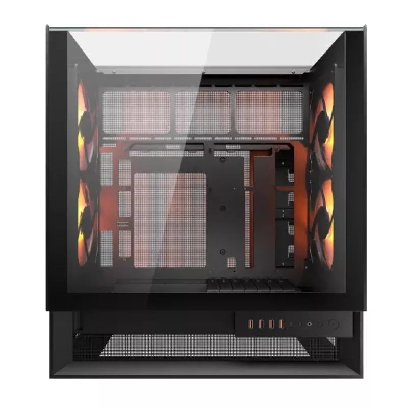 Caixa Midi-Tower COUGAR OmnyX, ARGB, preto