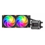 Refrigeração líquida CPU COUGAR Poseidon Ultra 240, ARGB, preto, refrigeração líquida all-in-one, 12 cm, 500 RPM, 2200 RPM, preto