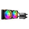Refrigeração líquida CPU COUGAR Poseidon Ultra 240, ARGB, preto, refrigeração líquida all-in-one, 12 cm, 500 RPM, 2200 RPM, preto