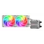 Refrigeração líquida CPU COUGAR Poseidon Ultra 240, ARGB, branco, refrigeração líquida all-in-one, 12 cm, 500 RPM, 2200 RPM, branco