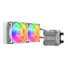 Refrigeração líquida CPU COUGAR Poseidon Ultra 240, ARGB, branco, refrigeração líquida all-in-one, 12 cm, 500 RPM, 2200 RPM, branco