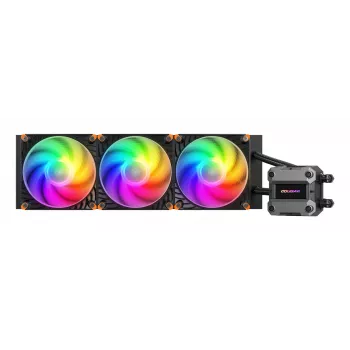 Refrigeração líquida CPU COUGAR Poseidon Ultra 360, ARGB, preto, refrigeração líquida all-in-one, 12 cm, 500 RPM, 2200 RPM, preto