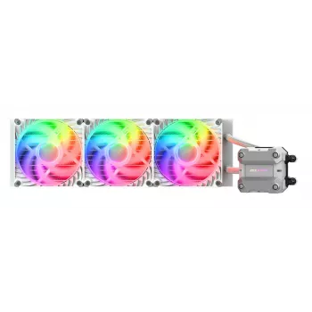 Refrigeração líquida CPU COUGAR Poseidon Ultra 360, ARGB, branco, refrigeração líquida all-in-one, 12 cm, 500 RPM, 2200 RPM, branco